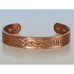 "Snakes and Vines" Solid Handmade Copper Cuff Bracelets